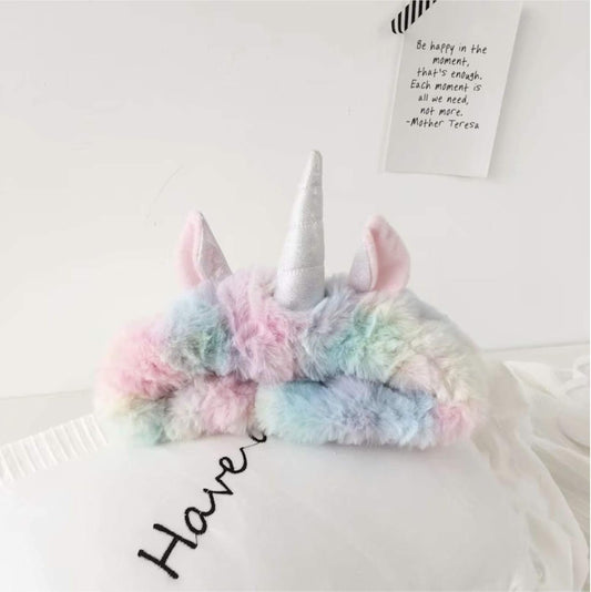 Unicorn Makeup Headband Cute Shower Hairband Women Girls Spa Headband for for Washing Face Spa Makeup Shower Bath Sports