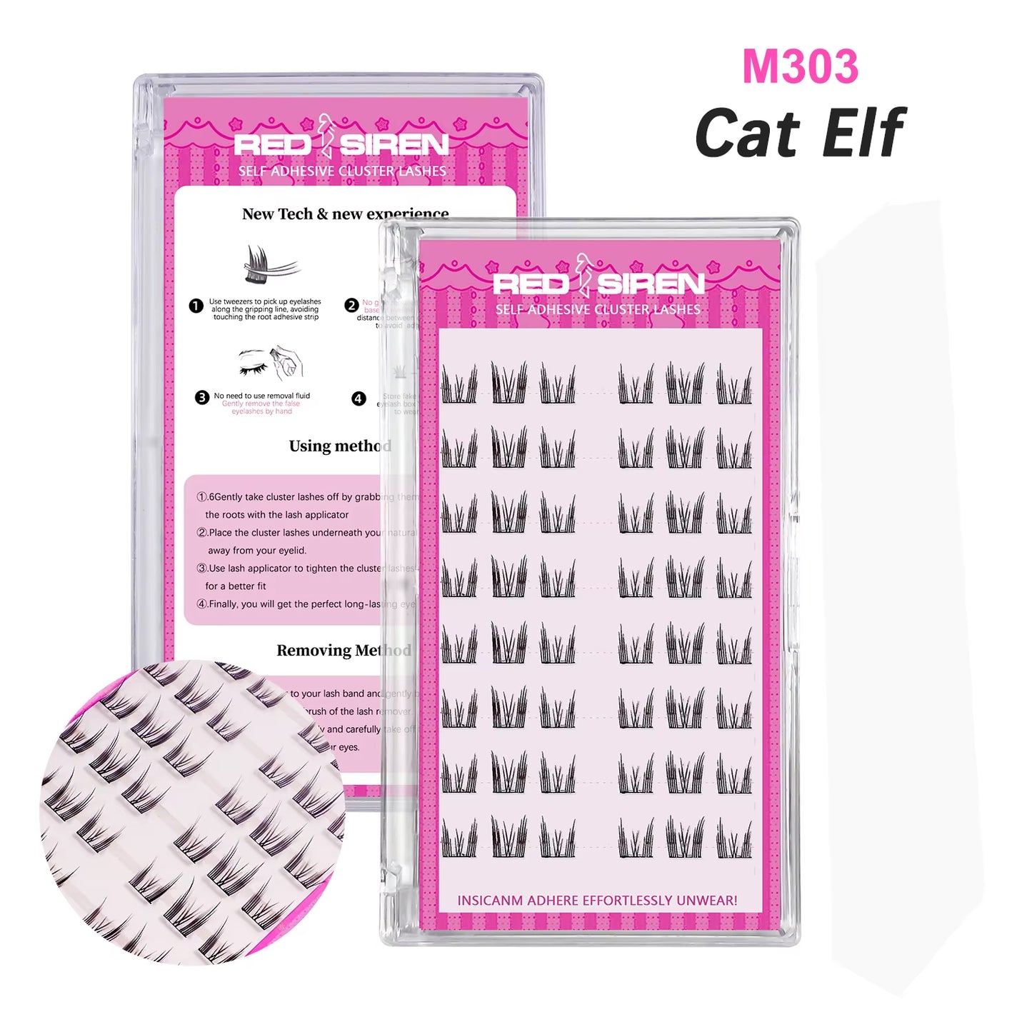 Manga Lashes Self Adhesive Lash Clusters No Glue Needed Natural Wispy Individual Lashes Korean Makeup