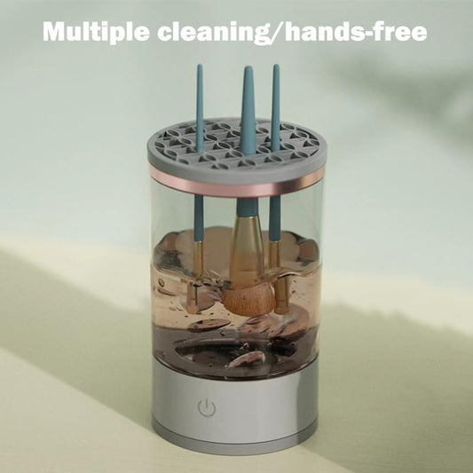 Electric Makeup Brush Cleaner, 2024 New Automatic Rotating Cosmetic Brush Cleaner Fit for All Size Brushes (A Type-Plug In)