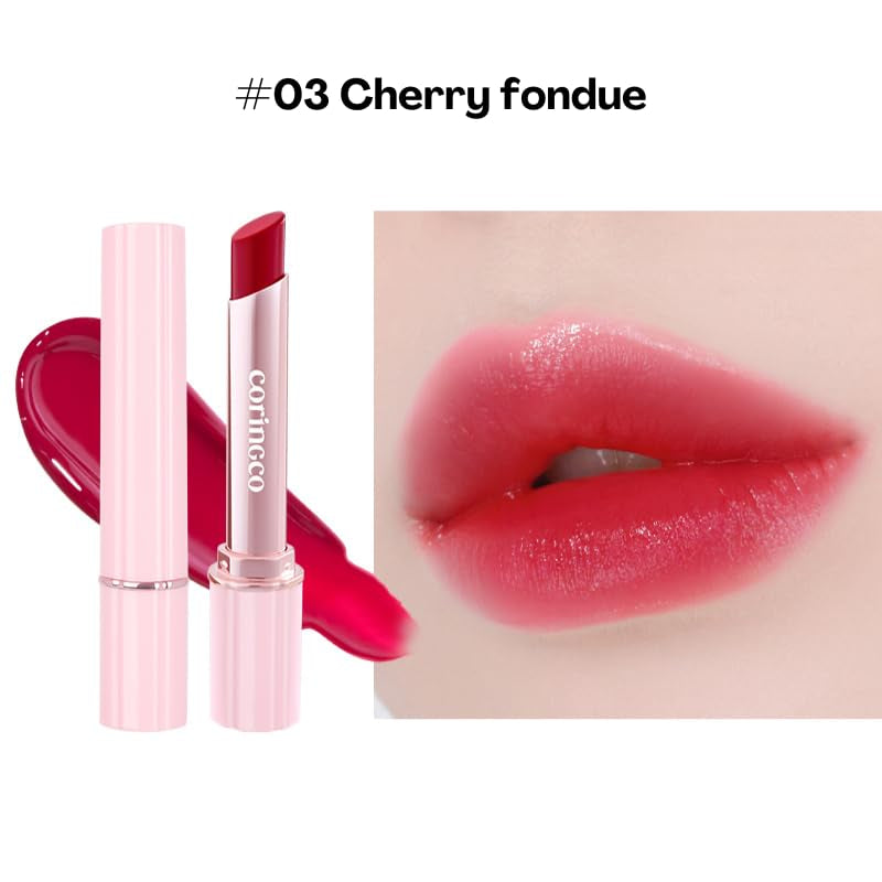 Pink Churros Plumping Glossy Lip Lipstick (Cherry, 2G)