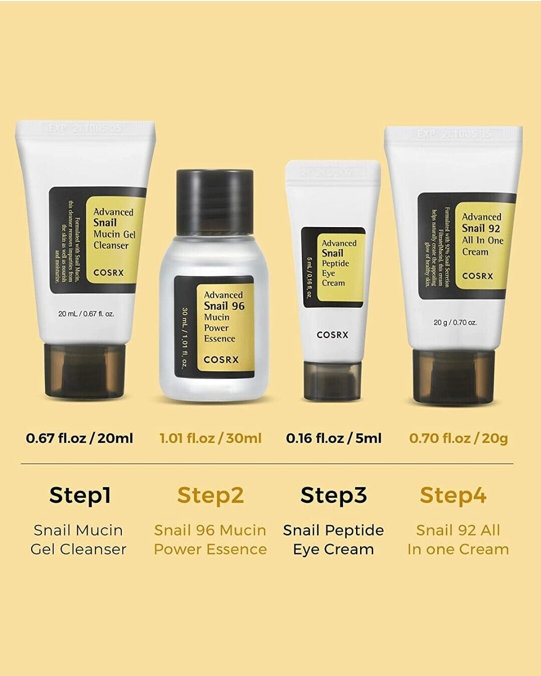 COSRX All about Snail Korean Skincare CLEARENCE SALE BUY 2 GET 1 FREE Exp 250620