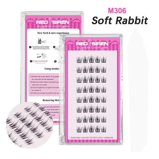 Manga Lashes Self Adhesive Lash Clusters No Glue Needed Natural Wispy Individual Lashes Korean Makeup