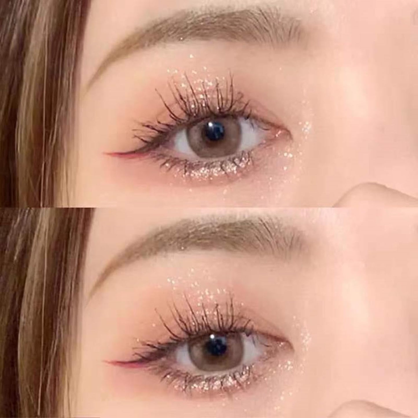 9 Colors Eyeshadow Palette,Glitter&Shimmer Eyeshadow Korean Makeup,Long Lasting Blendable Shades Eye Shadow Make Up,01