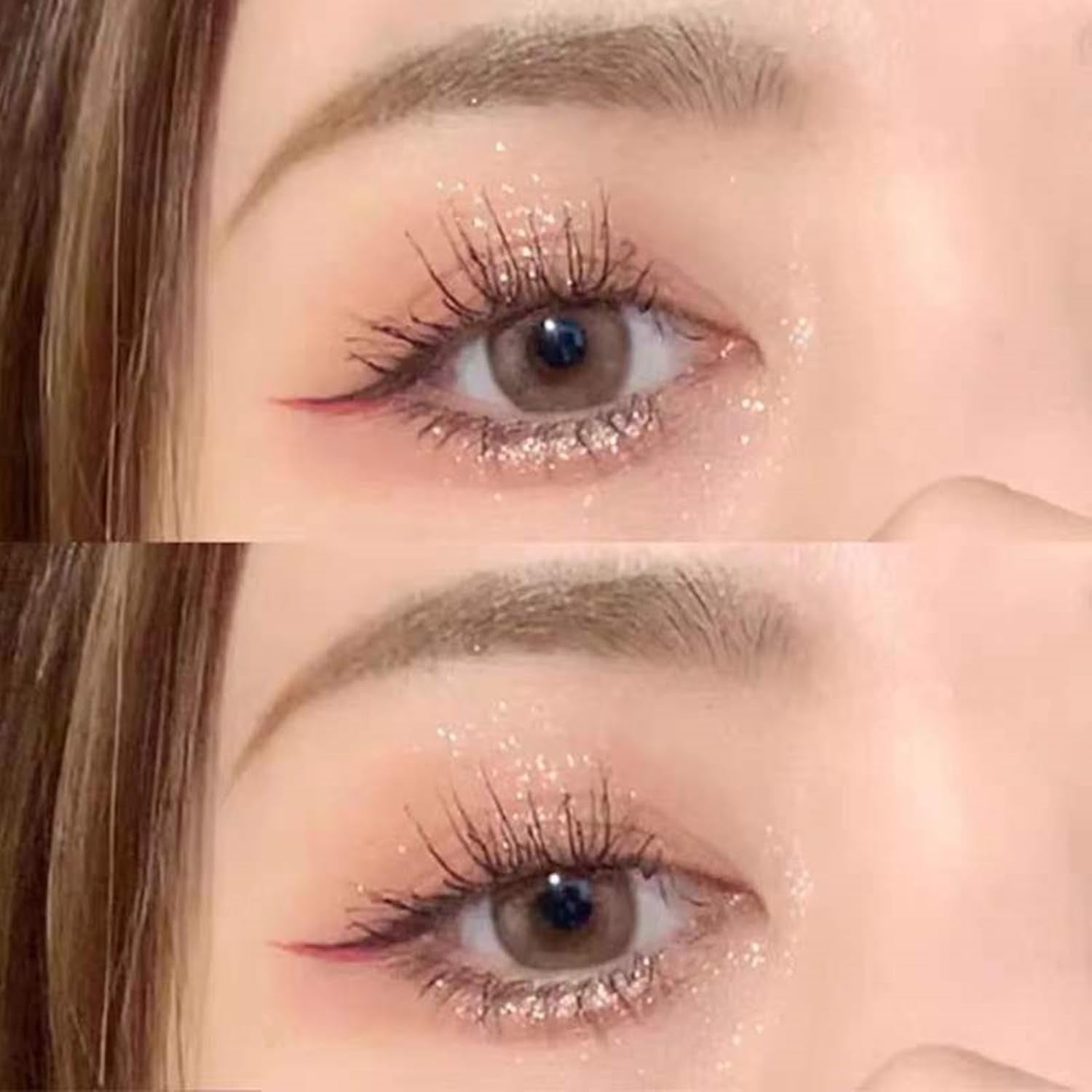 9 Colors Eyeshadow Palette,Glitter&Shimmer Eyeshadow Korean Makeup,Long Lasting Blendable Shades Eye Shadow Make Up,01