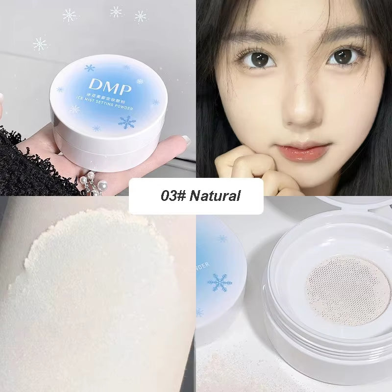 Matte Translucent Loose Powder Waterproof Oil-Control Full Coverage Face Makeup Setting Finish Powder Korean Makeup Cosmetics