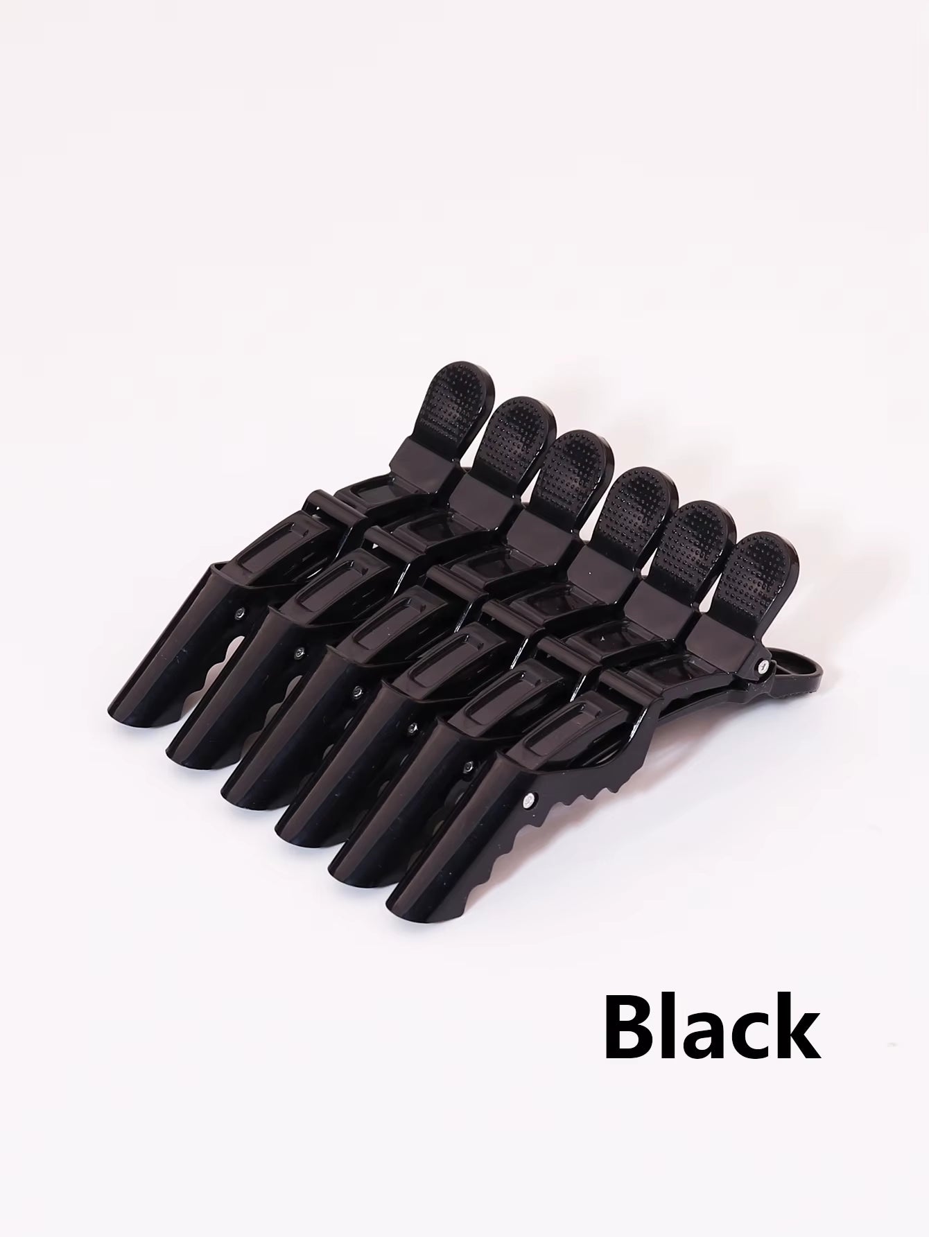6Pcs Crocodile Hair Clip Design Claw Shaped Hair Clip Salon Hair Clip Hair Accessories Makeup Clip Special for Real Hair Wigs