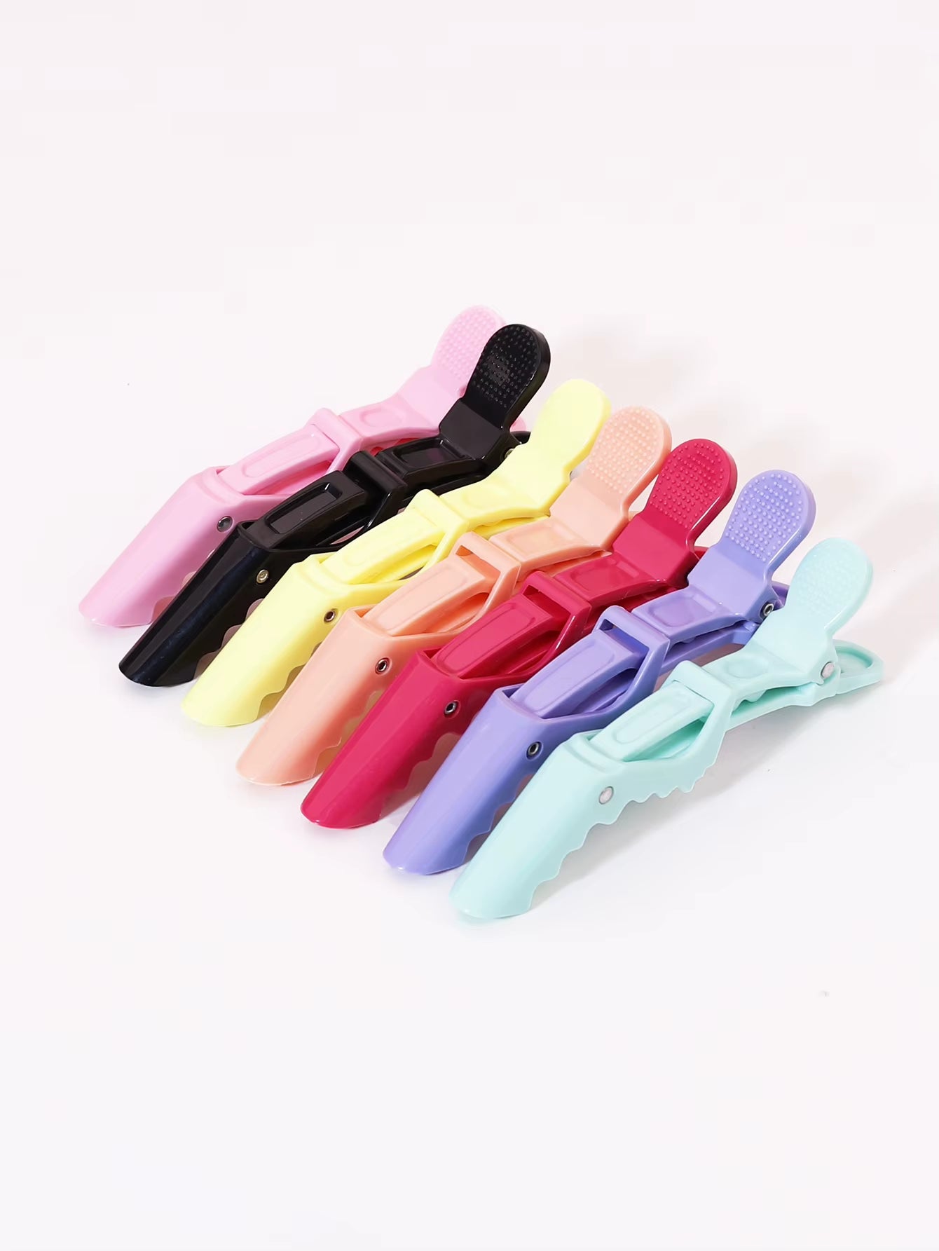 6Pcs Crocodile Hair Clip Design Claw Shaped Hair Clip Salon Hair Clip Hair Accessories Makeup Clip Special for Real Hair Wigs