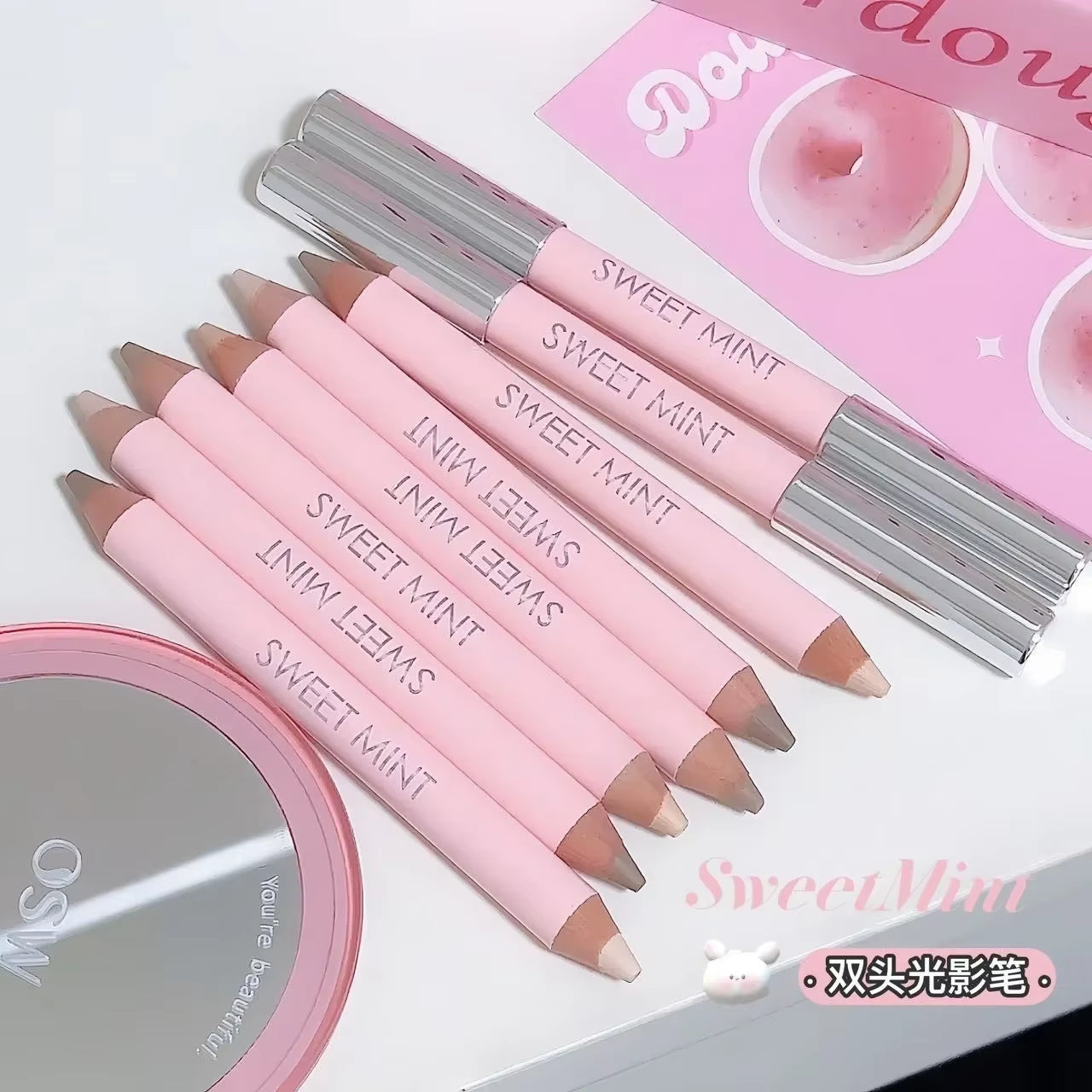 Natural 3D Contouring Pen Face Brightening Corrector Nose Shadow Sculpting Face Silkworm Highlighter Shading Stick Korean Makeup