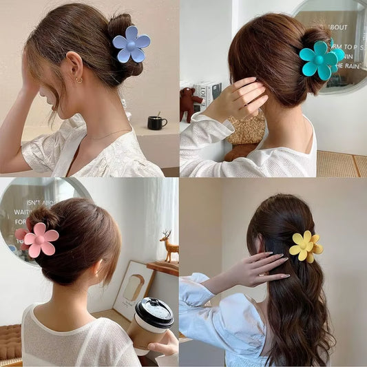 6Pcs/Set Women'S SPA Hairband Set Headband Hair Hoop Claw Clip Velvet Hair Hoop Wristband for Washing Face Skincare Makeup Wear
