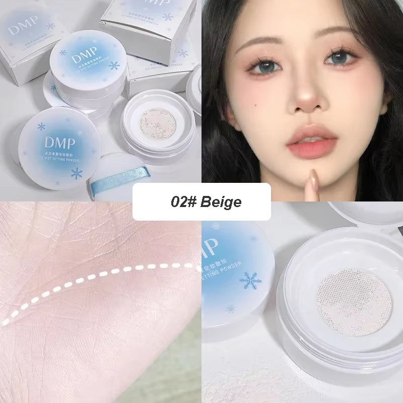 Matte Translucent Loose Powder Waterproof Oil-Control Full Coverage Face Makeup Setting Finish Powder Korean Makeup Cosmetics