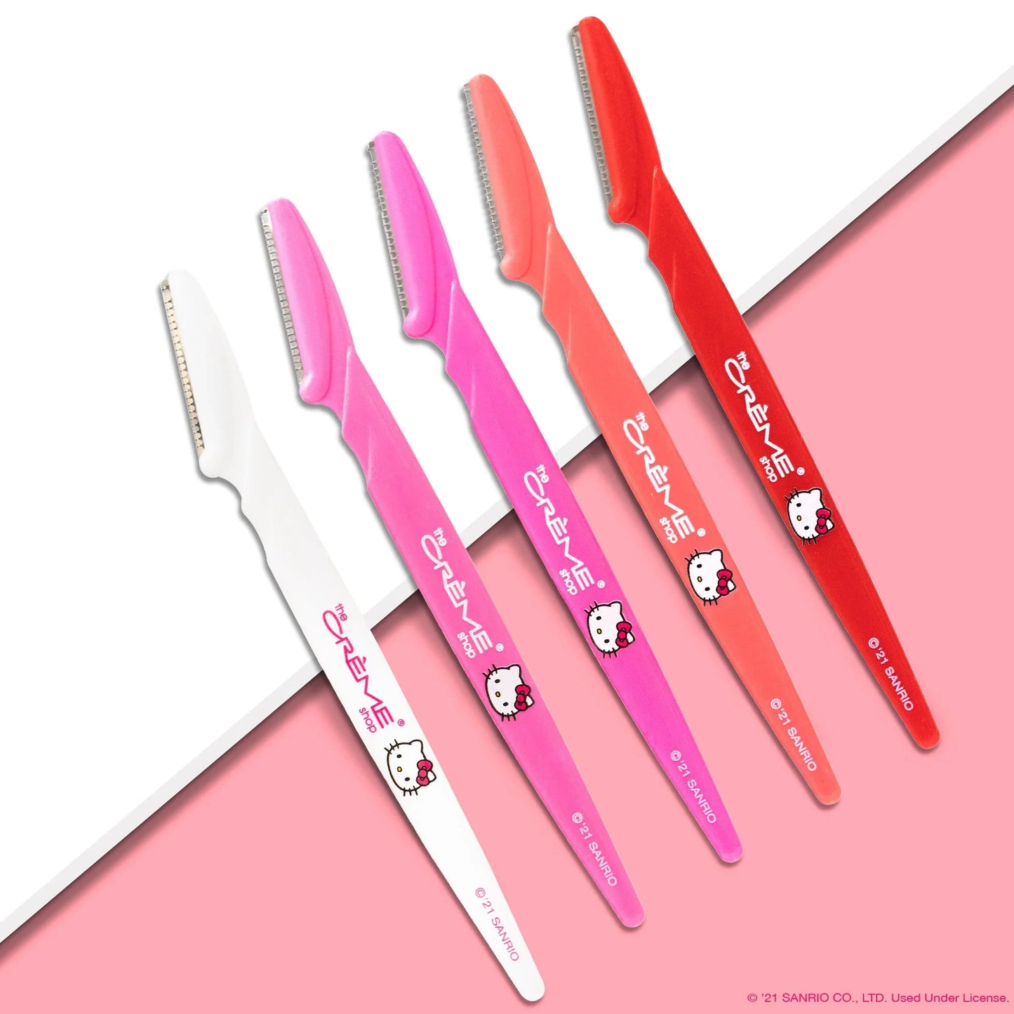 Hello Kitty Bye, Fuzzies! Perfect Arch Shaping Dermaplane Razors